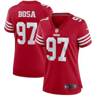 womens nike nick bosa scarlet san francisco 49ers player ga